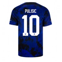 Pánský Fotbalový dres Spojené státy Christian Pulisic #10 MS 2022 Venkovní Krátký Rukáv